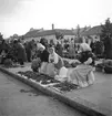 Marknad i Gyöngyös. Tjeckoslovakien-Ungern-Österrike 1935.