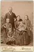 Kabinettsfotografi - familjen Norrman, Uppsala 1890