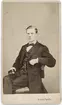 Kabinettsfotografi - student J Linnell, Uppsala 1865