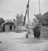 Vid brunnen. Ungern. Tjeckoslovakien-Ungern-Österrike 1935.