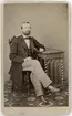 Kabinettsfotografi - magister Medén, Uppsala 1864