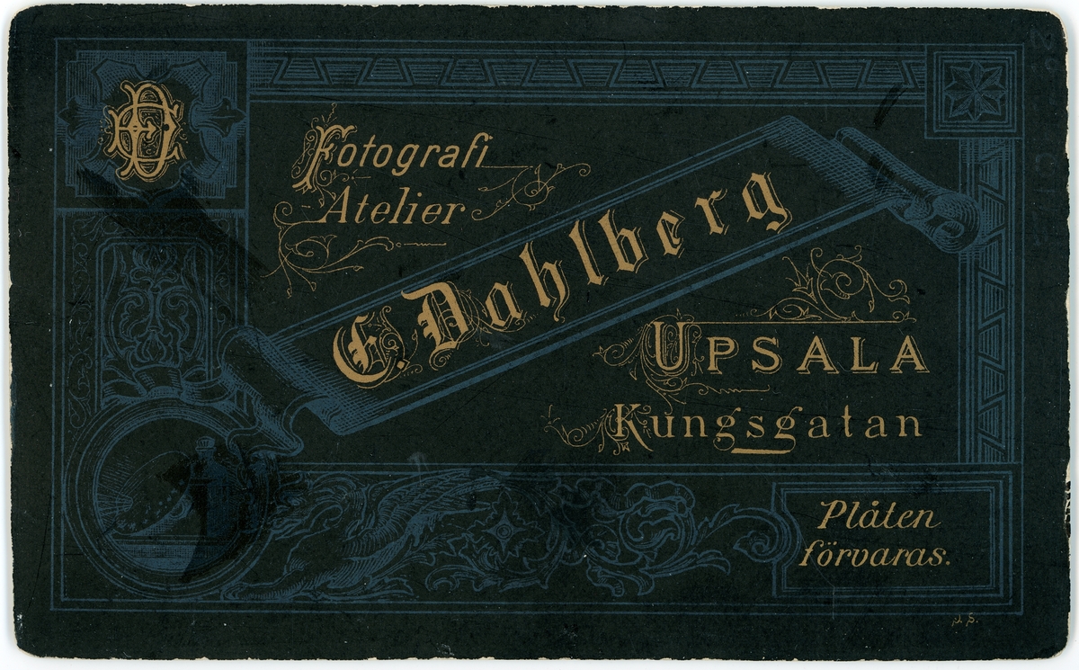 Kabinettsfotografi - Clemens Åhfeldt, Uppsala