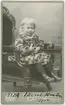 Kabinettsfotografi - Erik 1år och 10 månader, Uppsala 1904