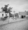 Ett torg någonstans i Ungern. Tjeckoslovakien-Ungern-Österrike 1935.