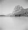 På Donau. Vid Devín utanför Bratislava. Med borgruinen på toppen av berget. Tjeckoslovakien-Ungern-Österrike 1935.