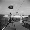 Tågfärjan Konung Gustaf V fotograferat från tågfärjan Deutschland. Tyskland-Holland-Belgien 1938.