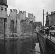 Slottet Gravensteen i Gent. Tyskland-Holland-Belgien 1938.