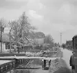 Bebyggelse vid en kanal i Aalsmeer. Tyskland-Holland-Belgien 1938.