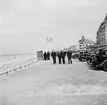 Strandpromenaden i Noordwijk aan Zee. Tyskland-Holland-Belgien 1938.