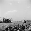 Deutsche Werfts varvsanläggningar i Hamburg. Tyskland-Holland-Belgien 1938.