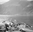 Ombord på en färja. Valldal? Norge 1946.