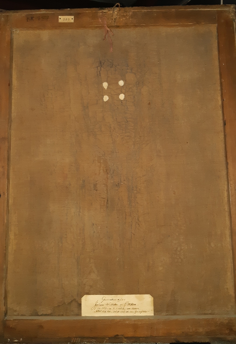 Oljemaleri med portrett av mann i uniform (Johan Wilhelm Oetken, 1670-1733).