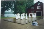 Dansföreställning vid Forsviks bruk, augusti 2002.