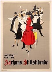 Avisen? Det Er Aahus Stiftstidende [Reklameplakat]