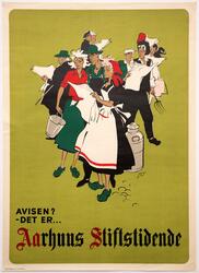 Avisen? Det Er Aahus Stiftstidende [Reklameplakat]