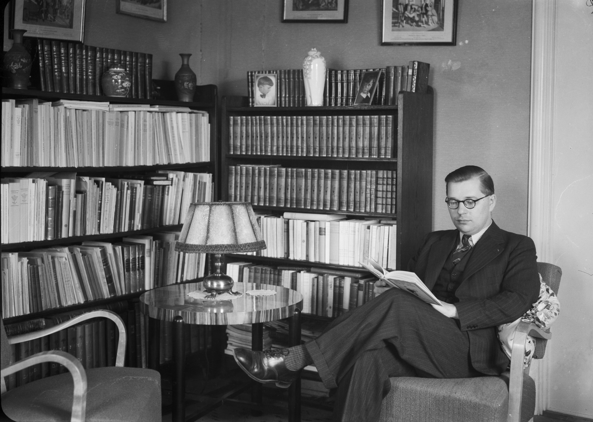 Författare och radioman Gösta Knutsson, Uppsala 1939