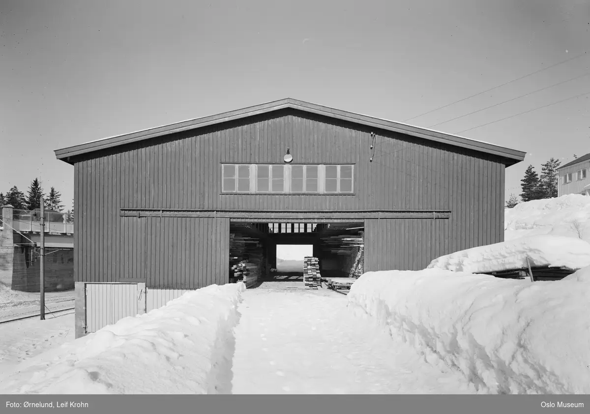 Kolbotn trelast, snø