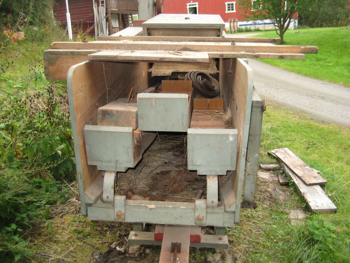 Treskeverk, gave til Nordøsterdalsmuseet fra Egil Stubsjøen. Globus maskinfabrikk, Brumunddal. 