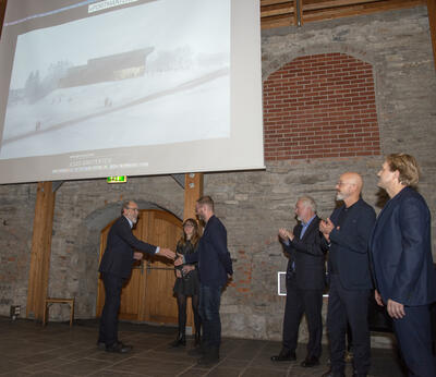 Premieutdeling arkitektkonkurranse.