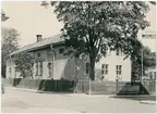 Vykort - Prinsens skola, hörnet Dragarbrunnsgatan - S:t Olofsgatan, Uppsala 1953