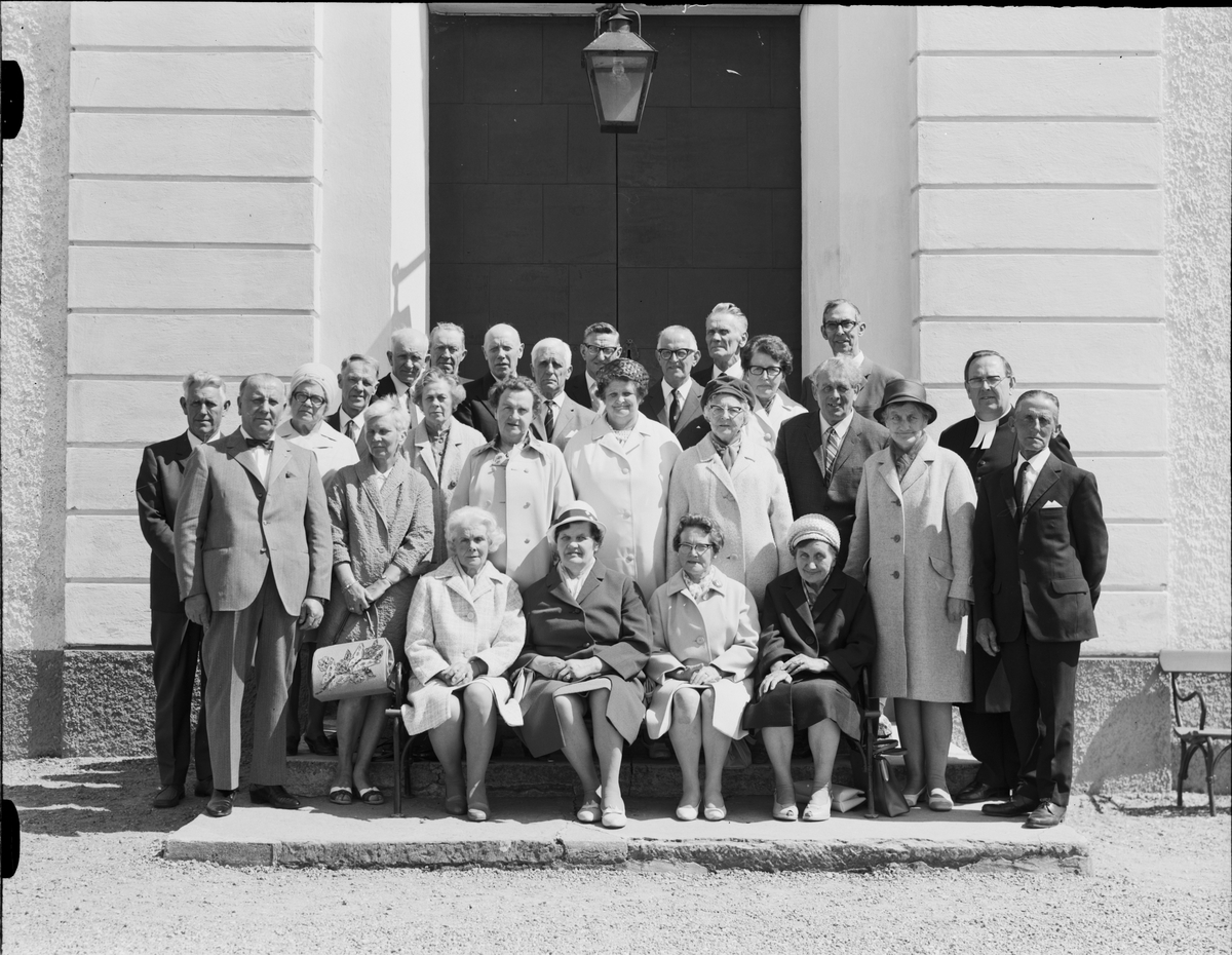 Jubileumsträff, konfirmander, Börstil socken, Uppland 1970