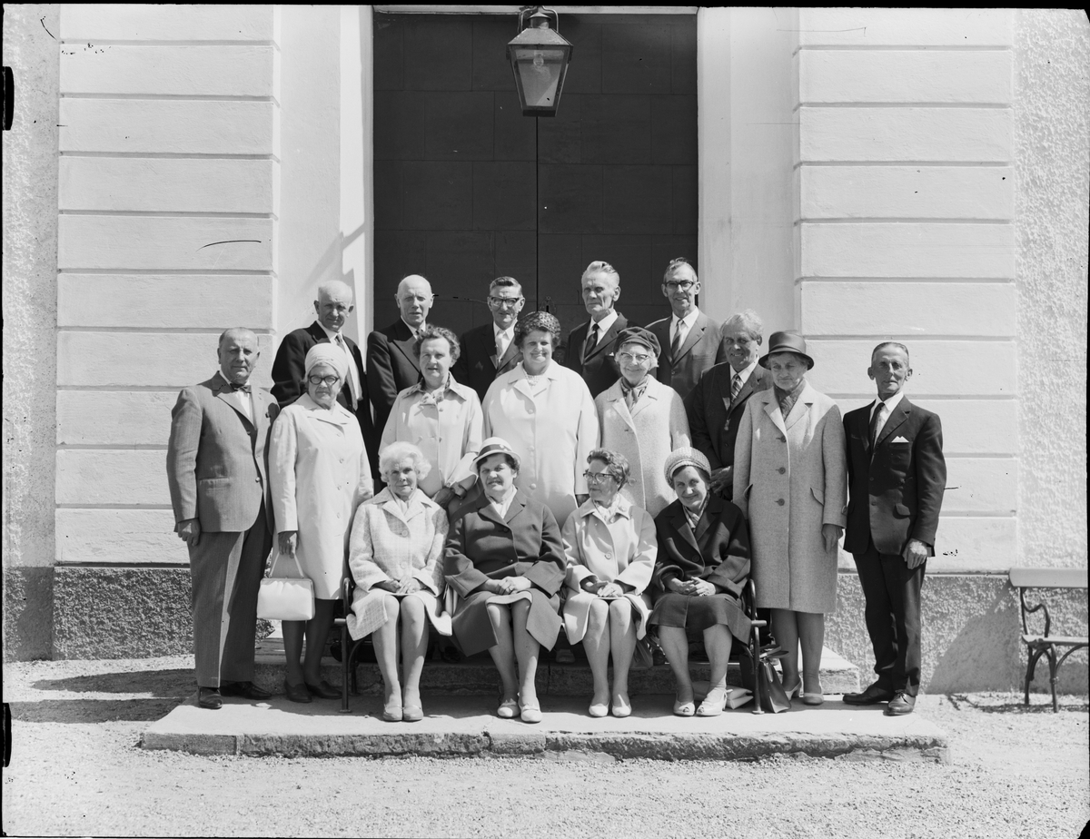 Jubileumsträff, konfirmander, Börstil socken, Uppland 1970