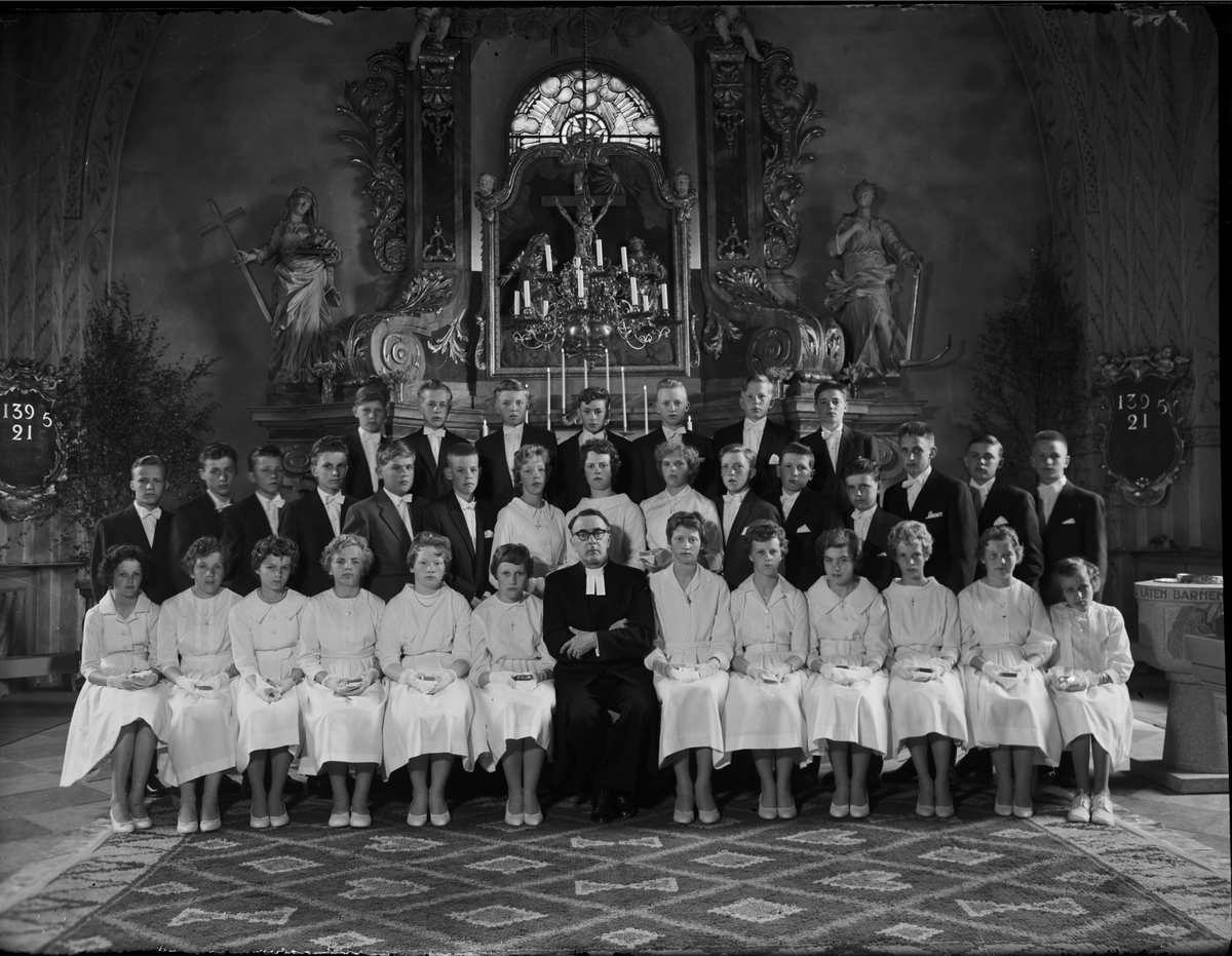 Konfirmander, Börstil socken, Uppland