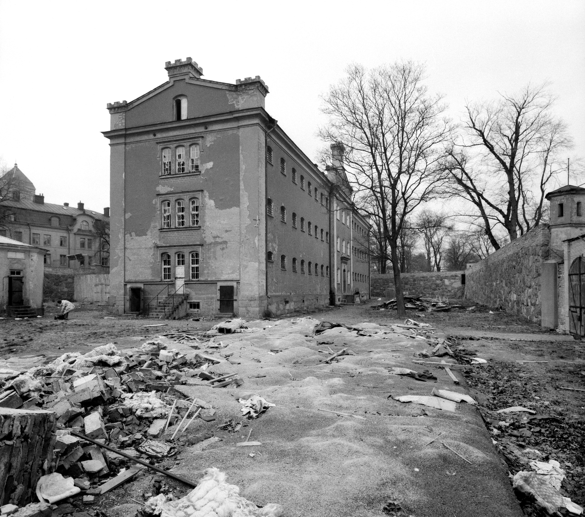 Interiörer och exteriörer från fängelset före rivningen 1969.