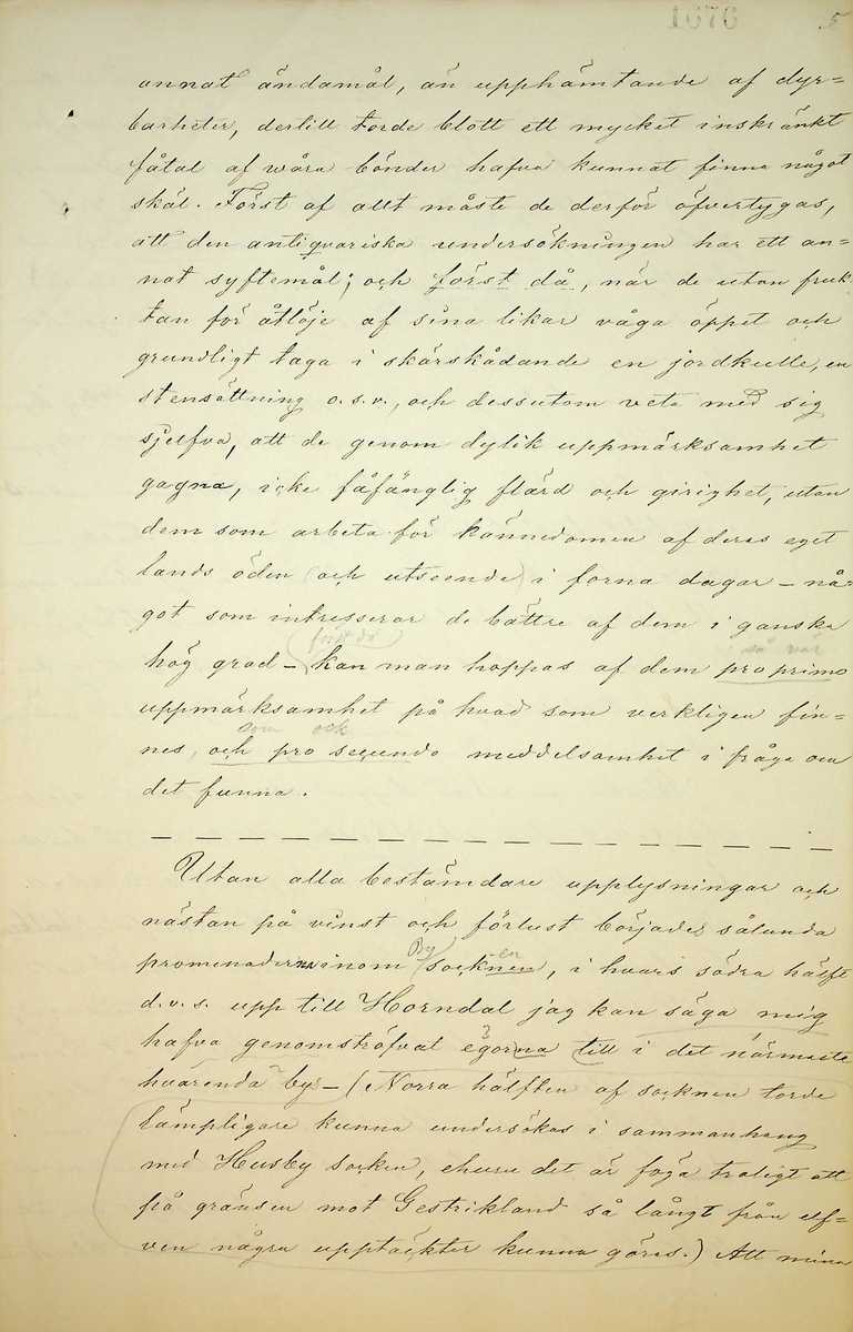 Reseberättelse över en antikvarisk resa av vik. läroverksadjunkten K.E. Roberg sommaren 1869. Daterad Falun d 20/12 1869.
Om sägner och fornminnen från By och Folkärna socknar.