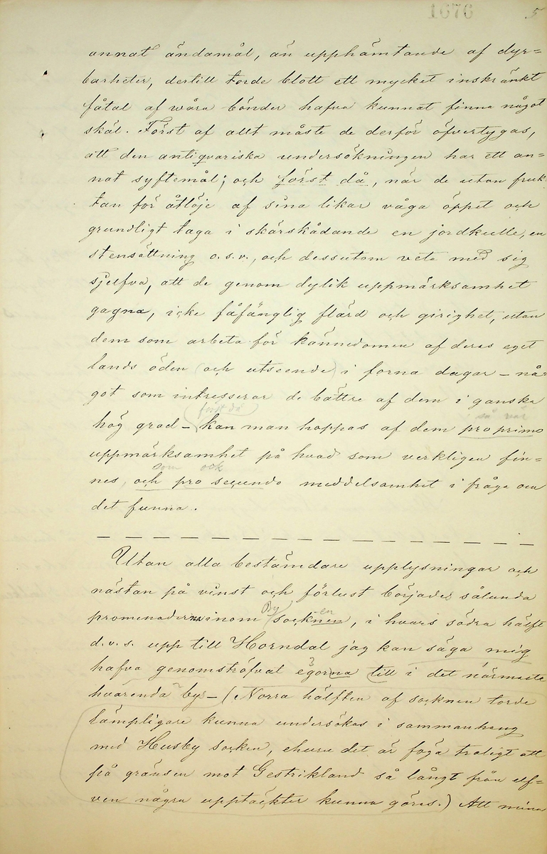 Reseberättelse över en antikvarisk resa av vik. läroverksadjunkten K.E. Roberg sommaren 1869. Daterad Falun d 20/12 1869.
Om sägner och fornminnen från By och Folkärna socknar.