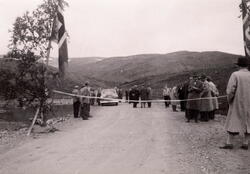 Frå opninga av Vikafjellsvegen mellom Vik og Voss  13. september 1958