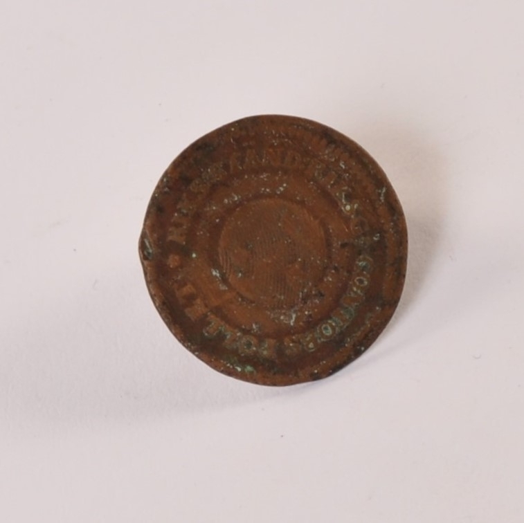 Mynt av kobber. Halvskilling 1801, riks:ständ:riksg:contors follet.