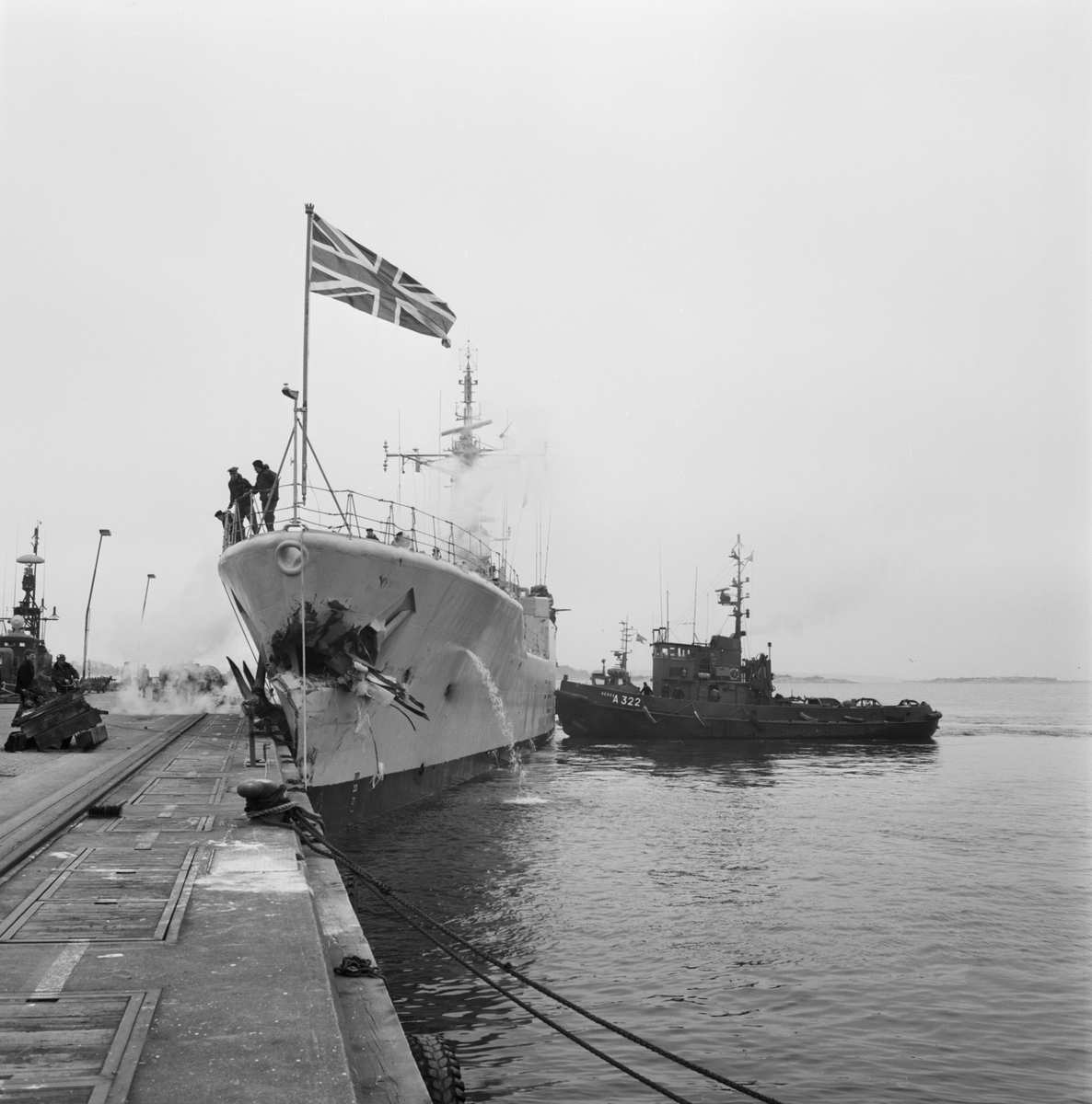 Engels fregatt som deltog bland annat i Falklandskriget.
