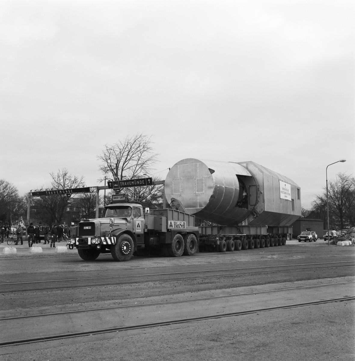Transport av vindkraftverk WTS 3 Trelleborg Maglarp