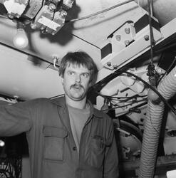 Arbetsbilder från ubåten typ Västergötland