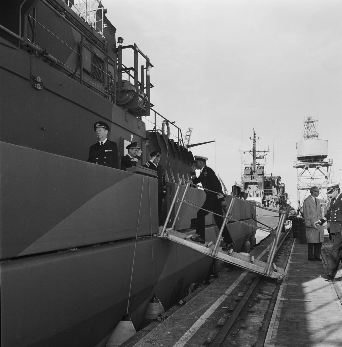 Indiskt marinchefsbesök å varvet