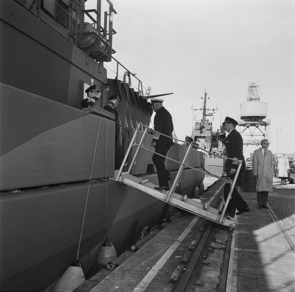 Indiskt marinchefsbesök å varvet