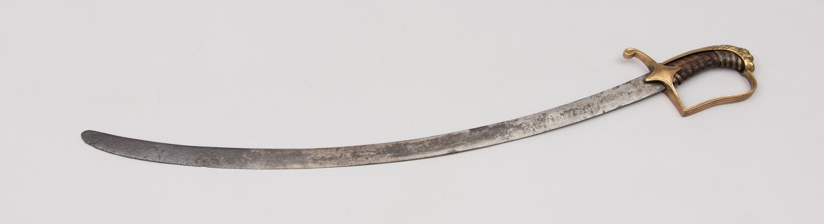 Artilleriunderoffisersabel M/1802 med klingevariant.