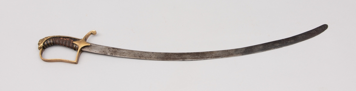 Artilleriunderoffisersabel M/1802 med klingevariant.