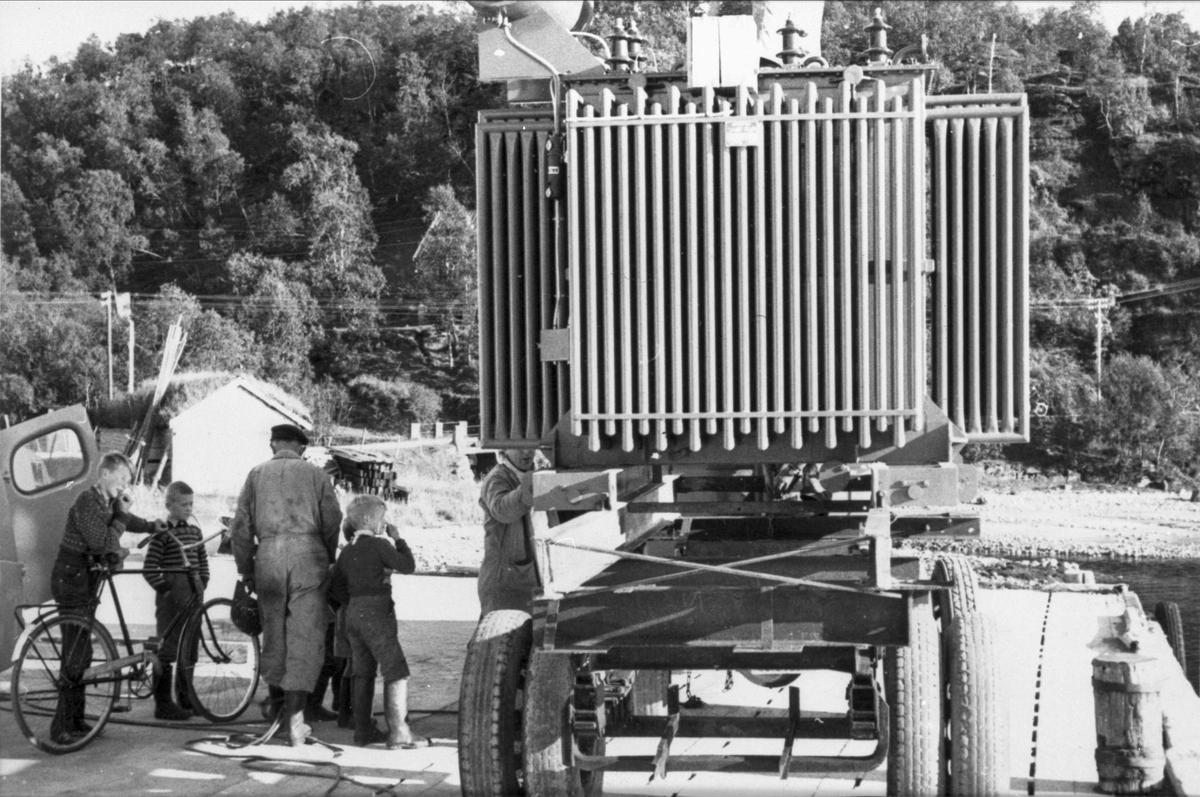 Trafo på lastebil.