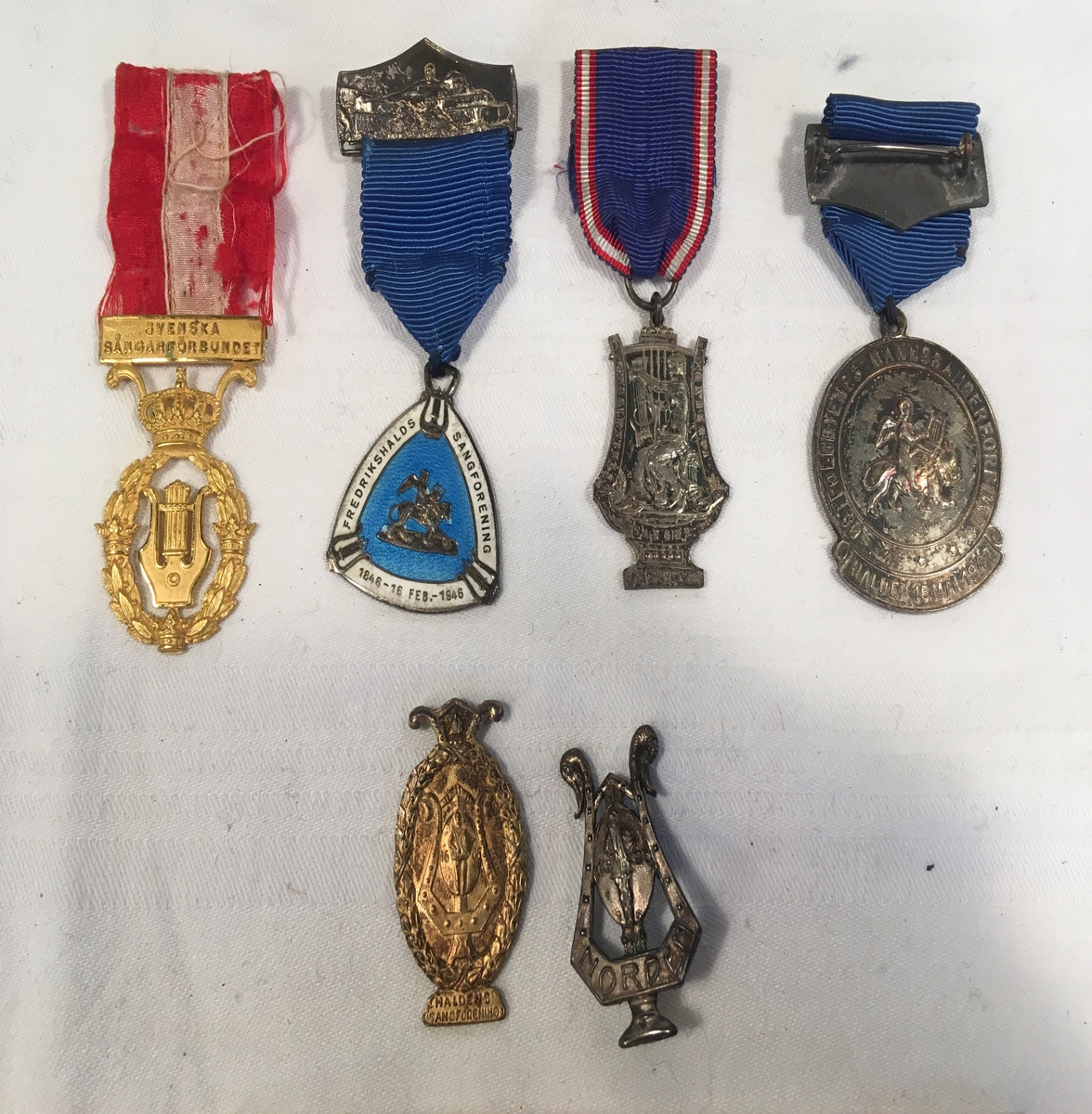 Sangrelaterte medaljesamling