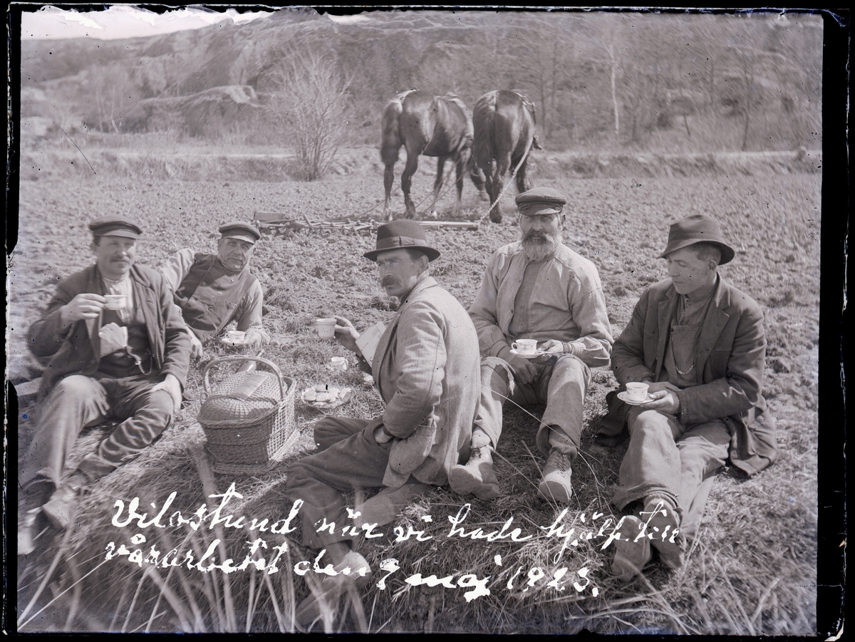 Vilostund under vårarbetet 7 maj 1923