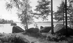 Hovmantorp, sjön Rottnen, 1950-talet.