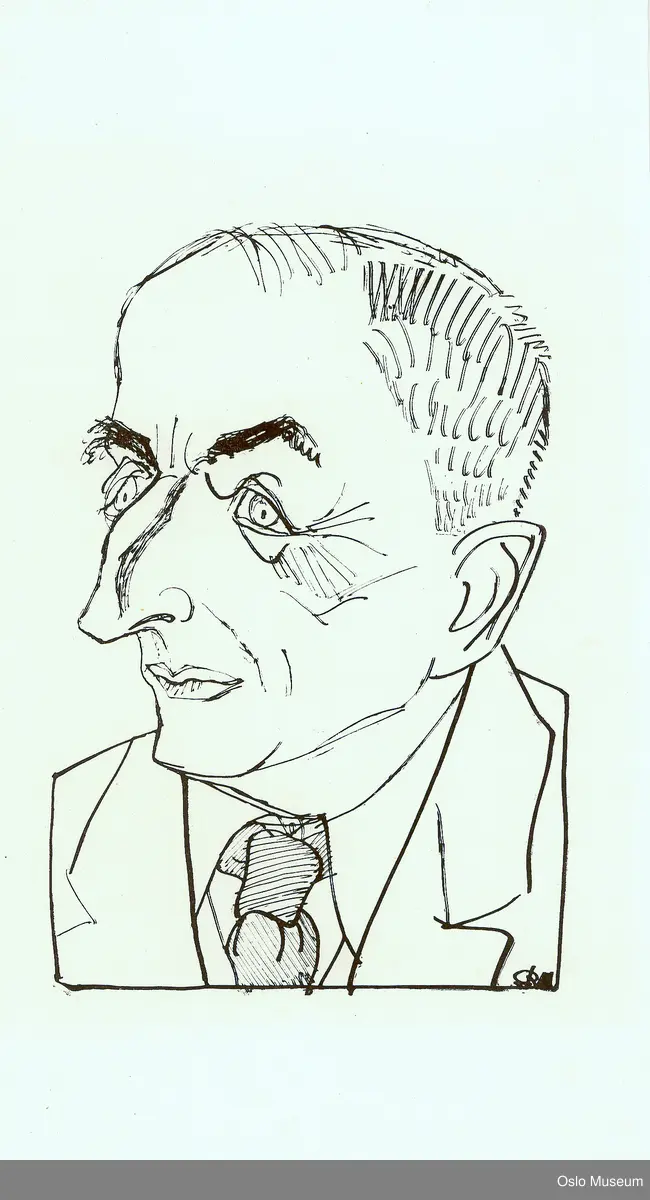 karikatur, mann, brystbilde, politiker, jurist