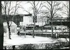 Västerås, Munkängen.
Ånglokomotiv vid Centralstationen.