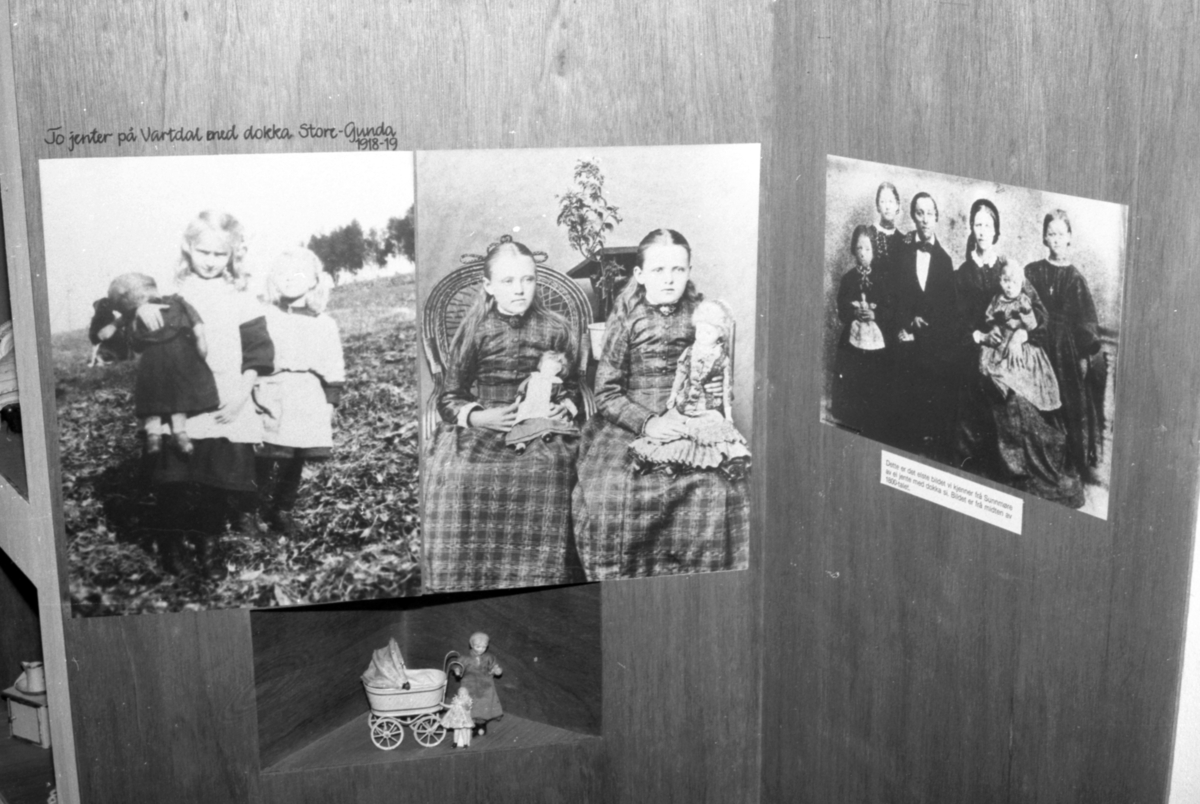 Dokumentasjonsbilder i serie fra barneutstillinga på Sunnmøre Museum i 1989.