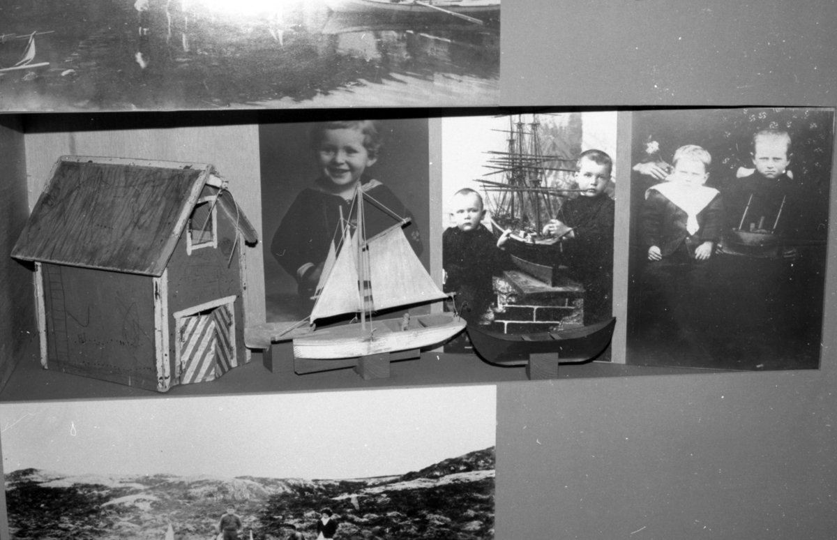 Dokumentasjonsbilder i serie fra barneutstillinga på Sunnmøre Museum i 1989.