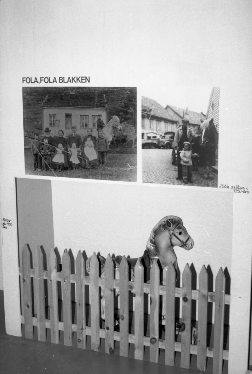 Dokumentasjonsbilder i serie fra barneutstillinga på Sunnmøre Museum i 1989.