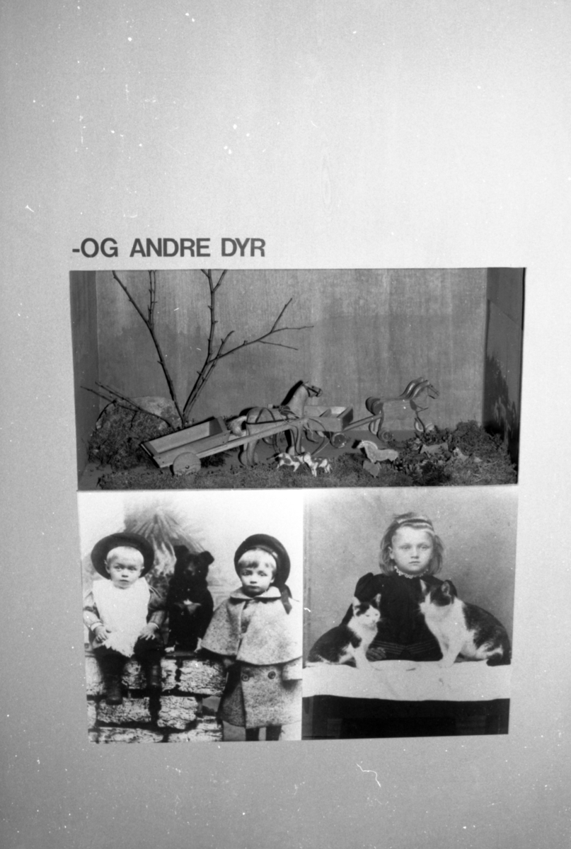 Dokumentasjonsbilder i serie fra barneutstillinga på Sunnmøre Museum i 1989.