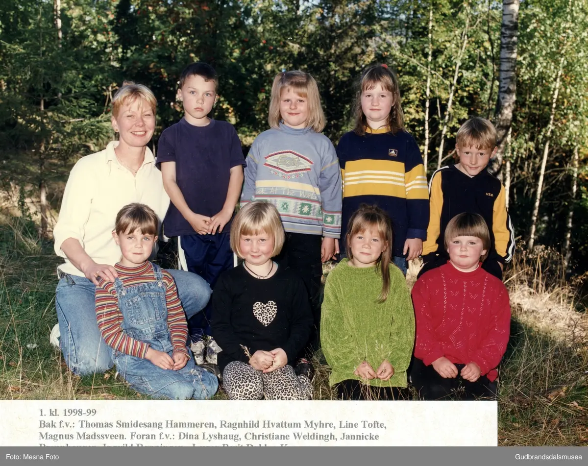 Strand skole 1. Klasse 1998/1999. Ringebu